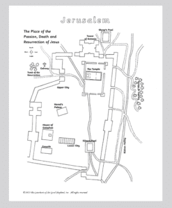 Black and white map labeled 